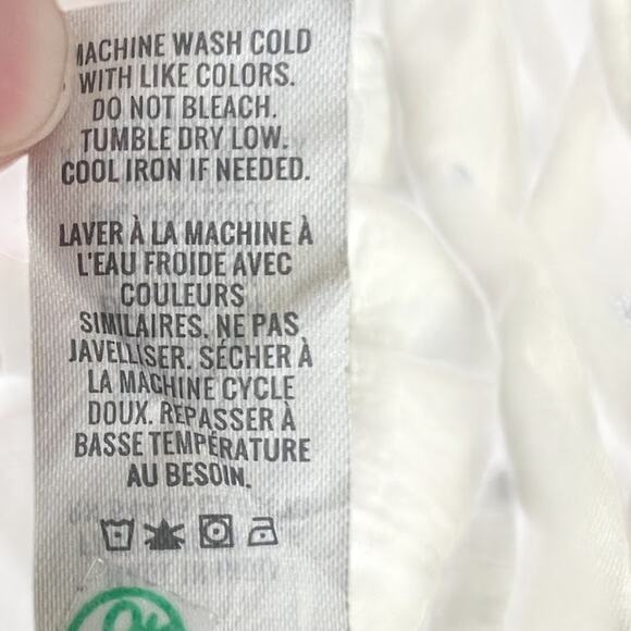 AERIE Off-White Fringed Romper W/Pockets, Adjustable Straps, & Drawstring Size M - Picture 4 of 4